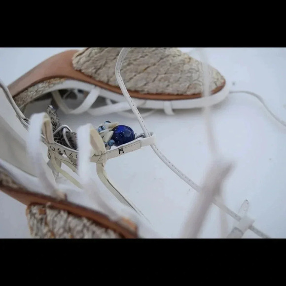 Stuart Weitzman Ankle wrap espradille wedges - Picture 6 of 8